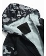 Fluffy Inside Camo Patchwork Jacket - Smokey Gray S