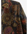 Tribal Floral Paisley Print Long Sleeves Shirt - Multi-h M