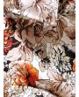 Flower Allover Print Button Hawaii Beach Shirt - Orange M