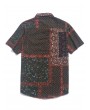 Ethnic Tribal Ditsy Paisley Print Button Shirt - Red Dirt 2xl