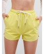  Drawstring Pocket Shorts - Yellow S