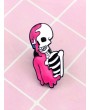 Skeleton Brooch - Pink