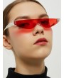 Metal One-piece Triangle Sunglasses - Lava Red