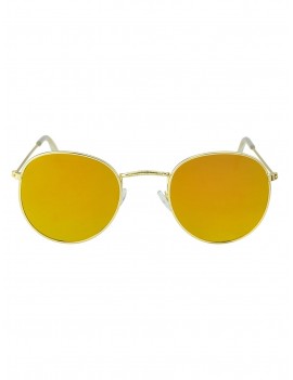 Vintage Metal Frame Sunglasses - Orange
