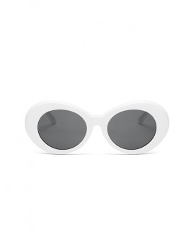 Vintage Round Shape Outdoor Sunglasses - White