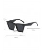 Big Frame Design Outdoor Sunglasses - Mirror Black