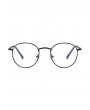 Vintage Round Brief Transparent Glasses - Black Eel