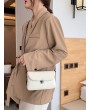 Winter Cashmere Small Shoulder Bag - Beige