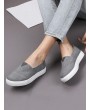 Casual Canvas Loafer Shoes - Gray Eu 43