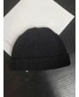 Casual Round Top Knitted Weaving Winter Soft Hat - Black