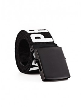 Letter Knitted Wide Buckle Belt - Night