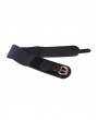 Pin Buckle Elastic Wide Belt - Black