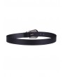 PU Alloy Buckle Waist Belt - Natural Black 105cm