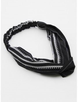 Printed Bohemia Style Headband - Black
