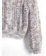  X Yasmine Bateman Heathered Cable Knit Chunky Sweater - Multi M