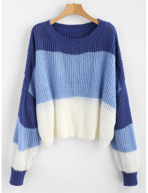 Oversized Stripes Sweater - Multi