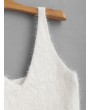 Vest Textured V Neck Sweater - White S