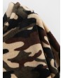 Camouflage Loose Faux Fur Hoodie - Acu Camouflage S