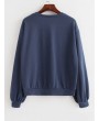  Basic French Terry Sweatshirt - Slate Blue M