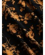 Floral Print Ruffles Belted Surplice Dress - Multi S