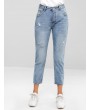  Distressed Five Pockets Jeans - Jeans Blue S