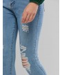 Distressed  Skinny Jeans - Jeans Blue S