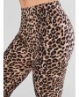 Leopard Print High Waist Leggings - Leopard