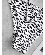  Printed High Leg Plunging Swimwear Swimsuit - Multi-a L