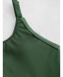  Textured Ribbed One-piece Swimsuit - Medium Sea Green Xl