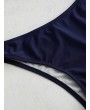  Cutout One Shoulder Swimsuit - Lapis Blue S